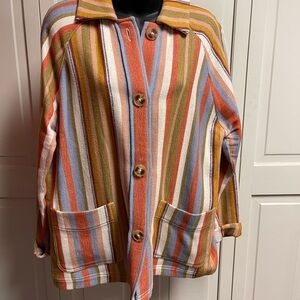 Pendleton Vibrant Orange and Green Blazer